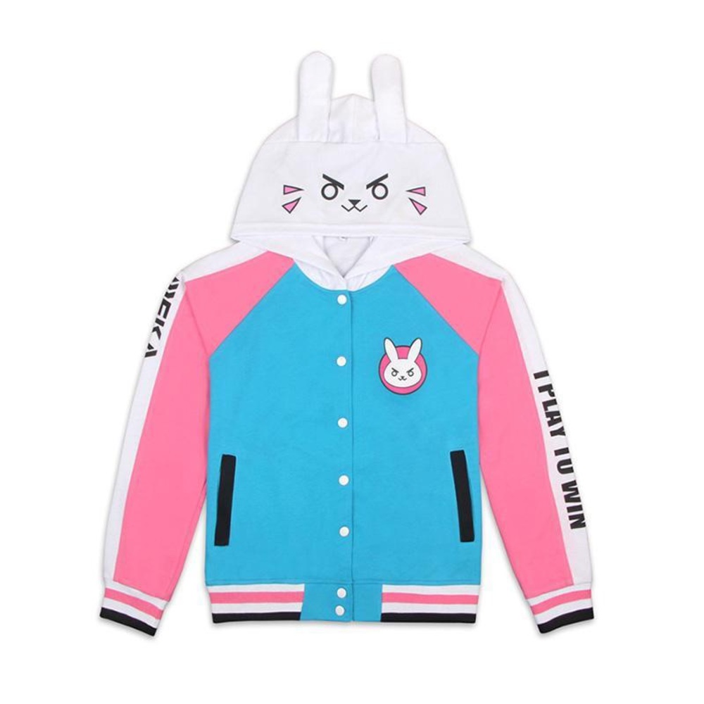 Overwatch D.Va Hana Song Hoodie Cosplay Costumes